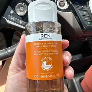 REN Ready Steady Glow Daily AHA Tonic Exfoliating Face Toner - 250ml NEW SEALED